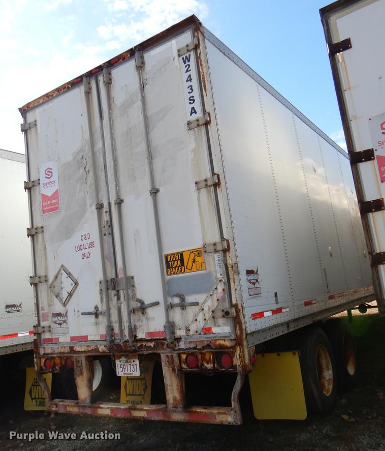 image for item DF1952 2000 Wabash dry van trailer