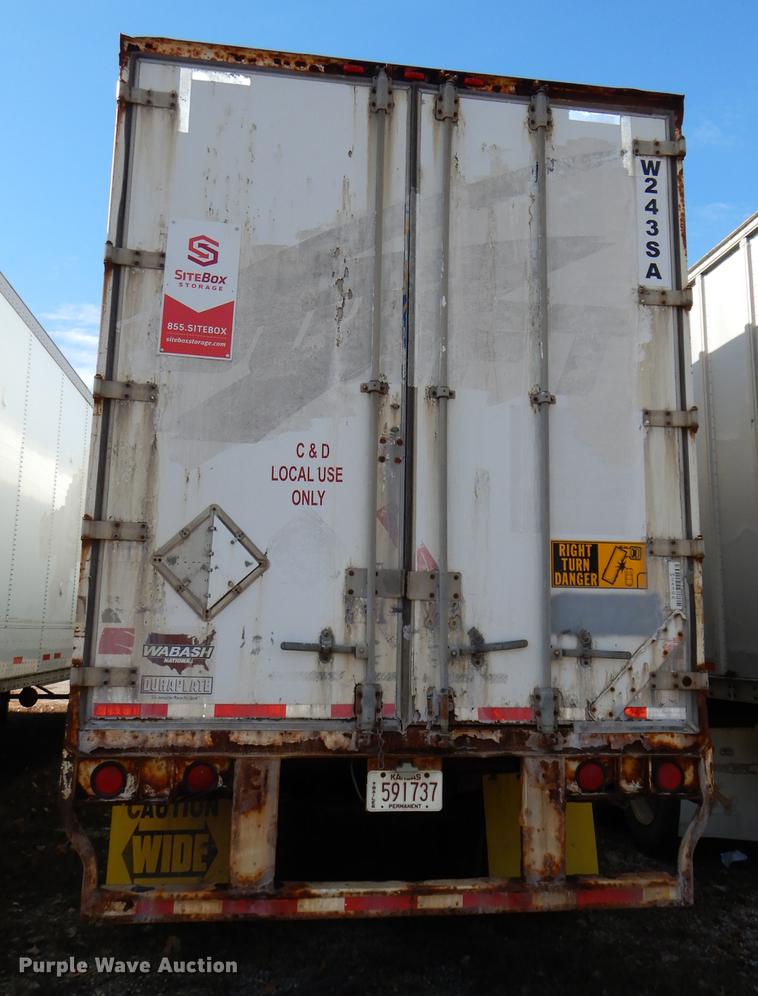 image for item DF1952 2000 Wabash dry van trailer