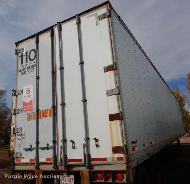 image for item DF1983 1992 Wabash SA-102CW dry van trailer