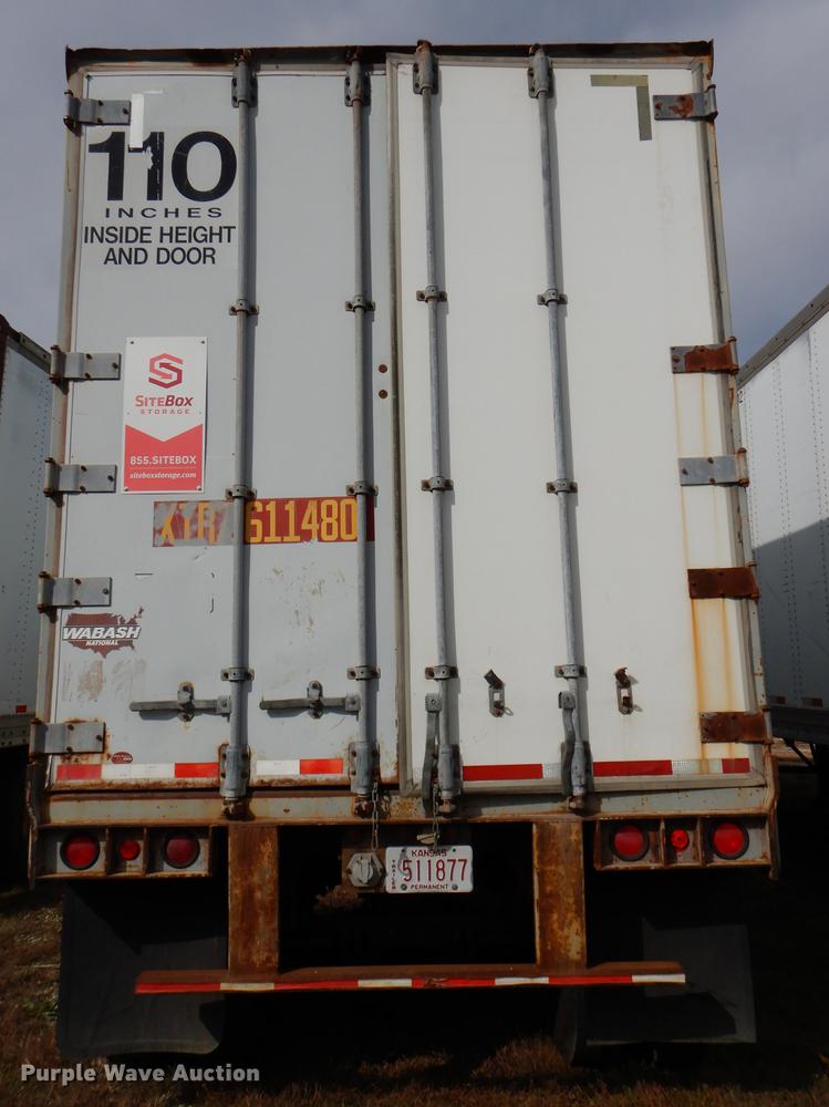 image for item DF1983 1992 Wabash SA-102CW dry van trailer