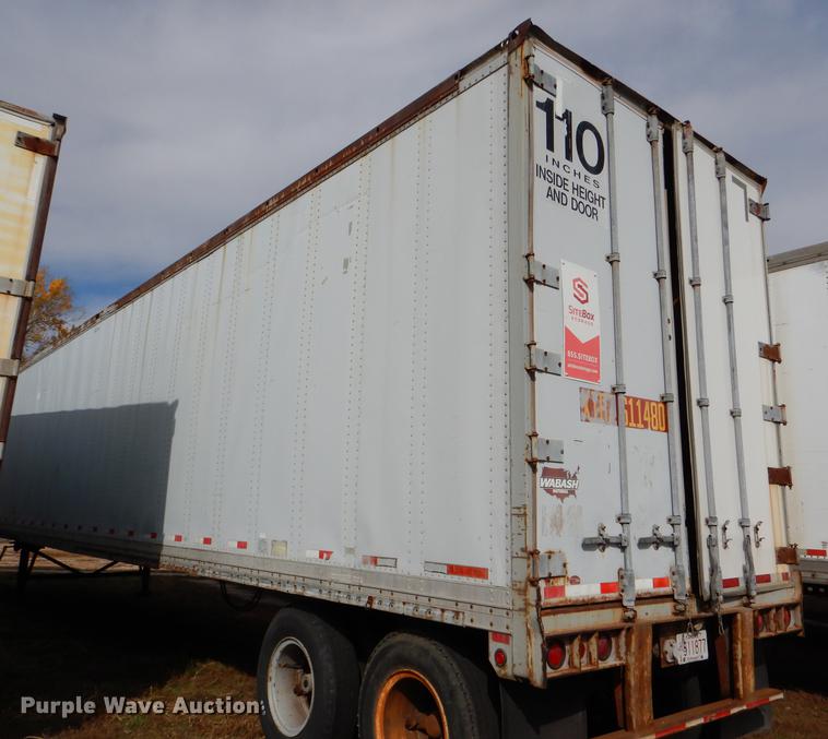 image for item DF1983 1992 Wabash SA-102CW dry van trailer
