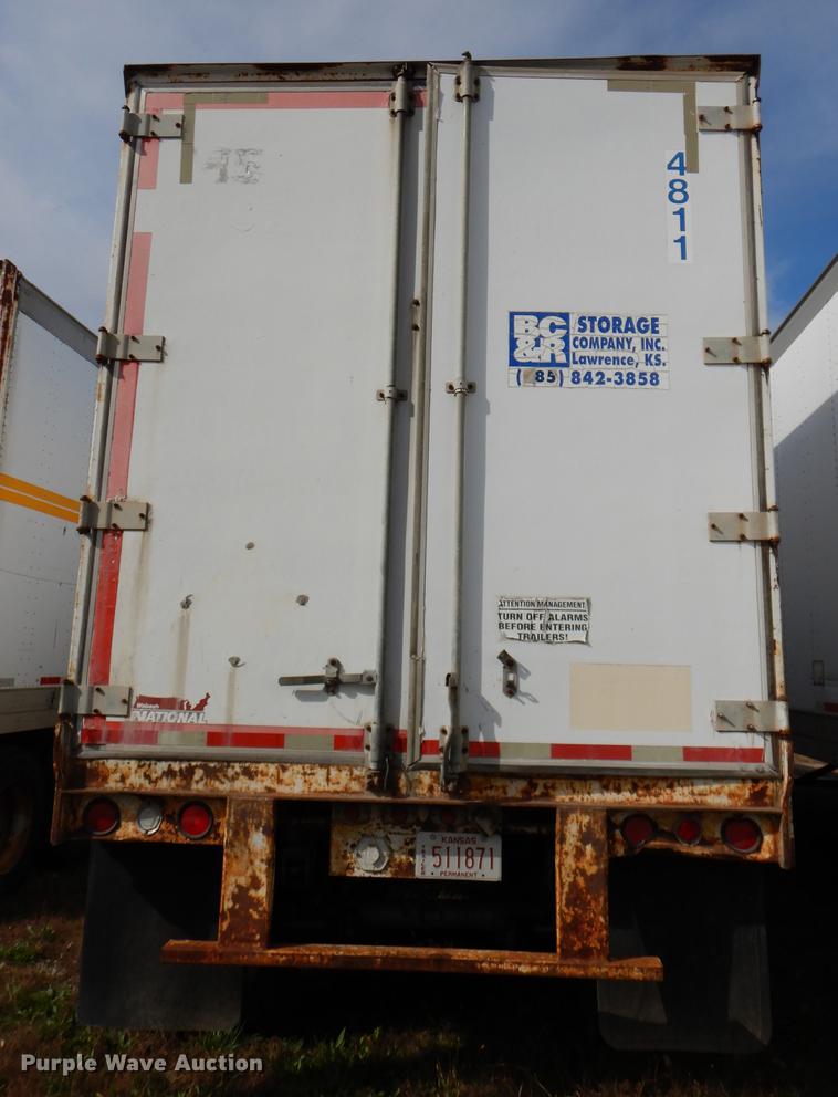 image for item DF1991 1986 Wabash FRD-102 dry van trailer