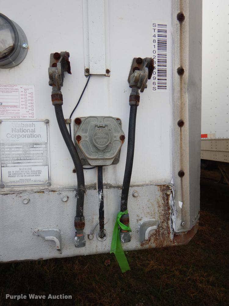 image for item DF1991 1986 Wabash FRD-102 dry van trailer