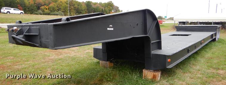 image for item EW9539 1971 shop built lowboy equipment trailer