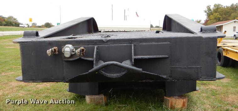 image for item EW9539 1971 shop built lowboy equipment trailer