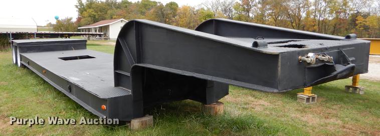 image for item EW9539 1971 shop built lowboy equipment trailer