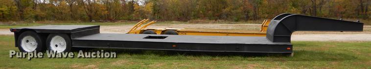 image for item EW9539 1971 shop built lowboy equipment trailer