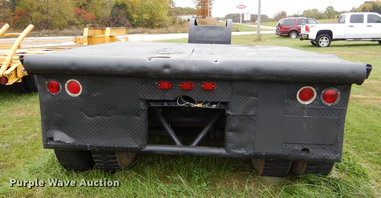 image for item EW9539 1971 shop built lowboy equipment trailer