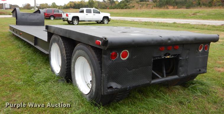 image for item EW9539 1971 shop built lowboy equipment trailer