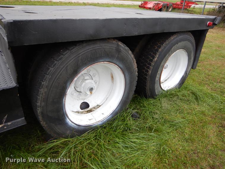 image for item EW9539 1971 shop built lowboy equipment trailer