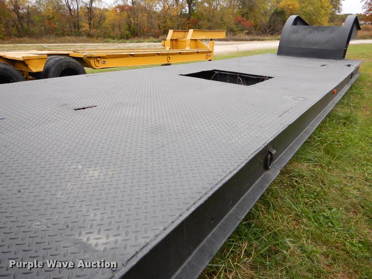 image for item EW9539 1971 shop built lowboy equipment trailer