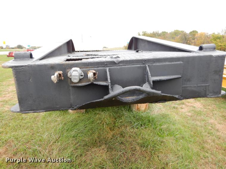 image for item EW9539 1971 shop built lowboy equipment trailer