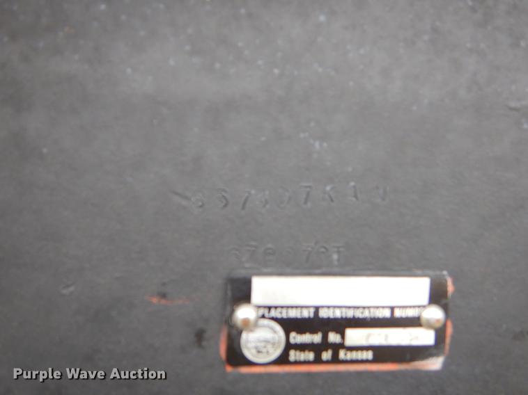 image for item EW9539 1971 shop built lowboy equipment trailer