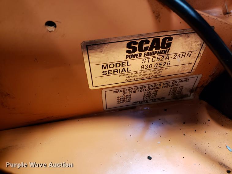 image for item AV9479 Scag Tiger Cub ZTR lawn mower