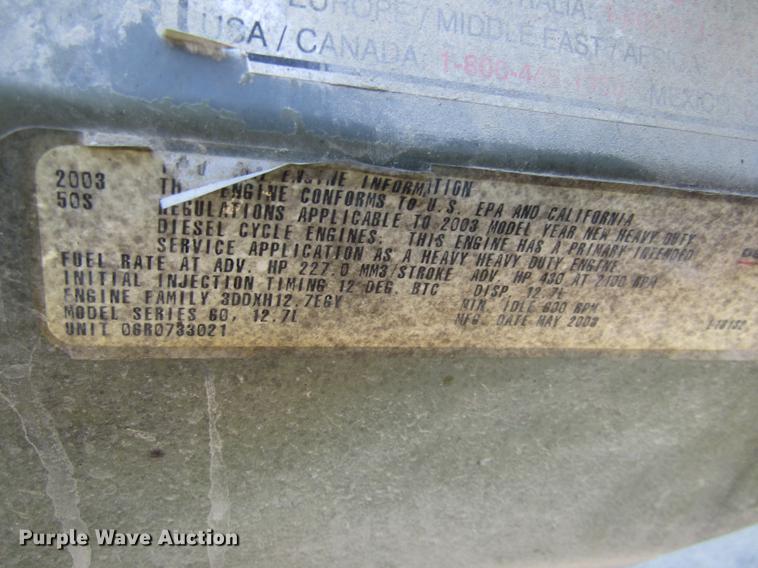 image for item DB2041 2004 Freightliner Columbia refuse truck