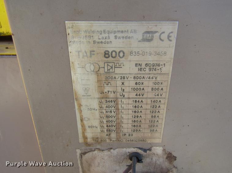 image for item DB2068 (4) Esab flux core welders