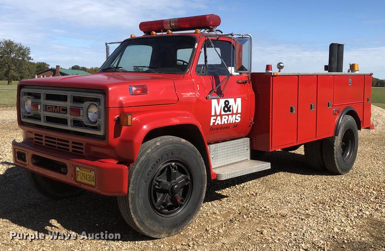 image for item DC0156 1986 GMC C6000 service truck