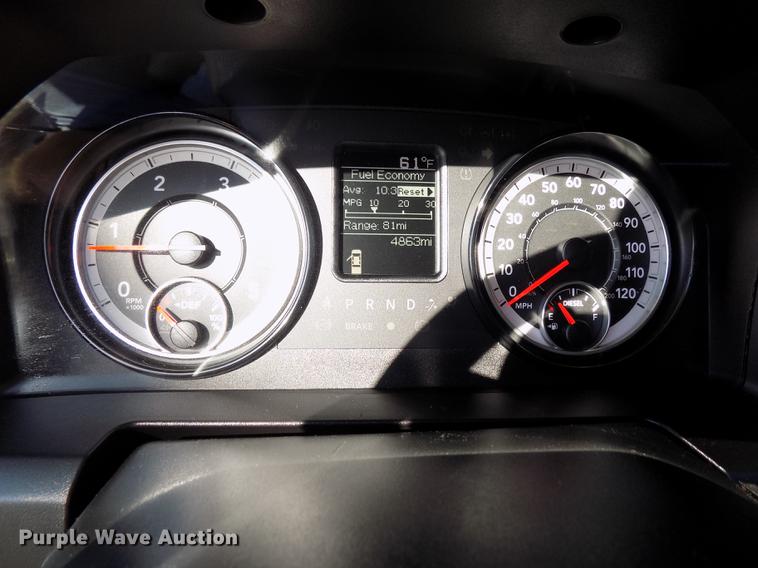 image for item DD3526 2017 Dodge Ram 5500 Crew Cab flatbed truck