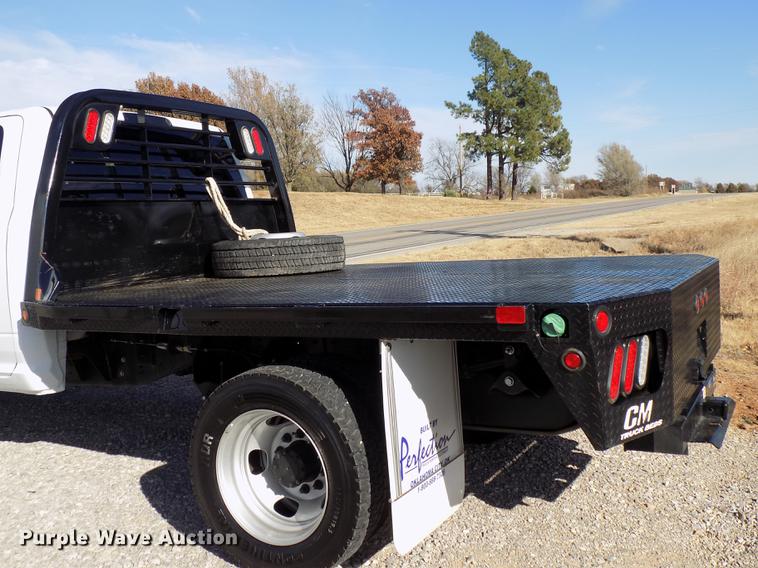 image for item DD3526 2017 Dodge Ram 5500 Crew Cab flatbed truck