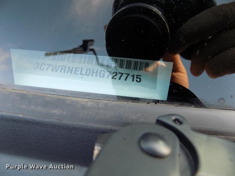 image for item DD3526 2017 Dodge Ram 5500 Crew Cab flatbed truck