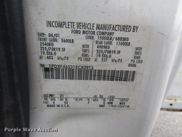 image for item DD3809 2001 Ford F450 Super Duty bucket truck