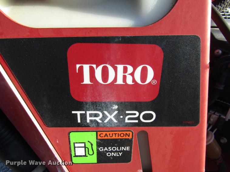 image for item DE5926 2013 Toro TRX20 trencher and trailer
