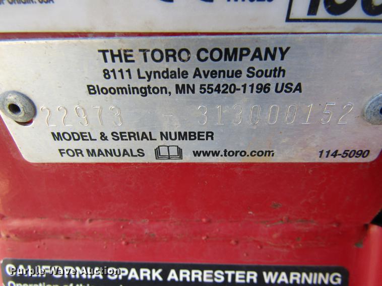 image for item DE5926 2013 Toro TRX20 trencher and trailer