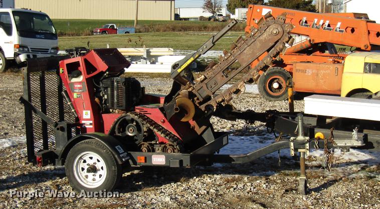 image for item DE5926 2013 Toro TRX20 trencher and trailer