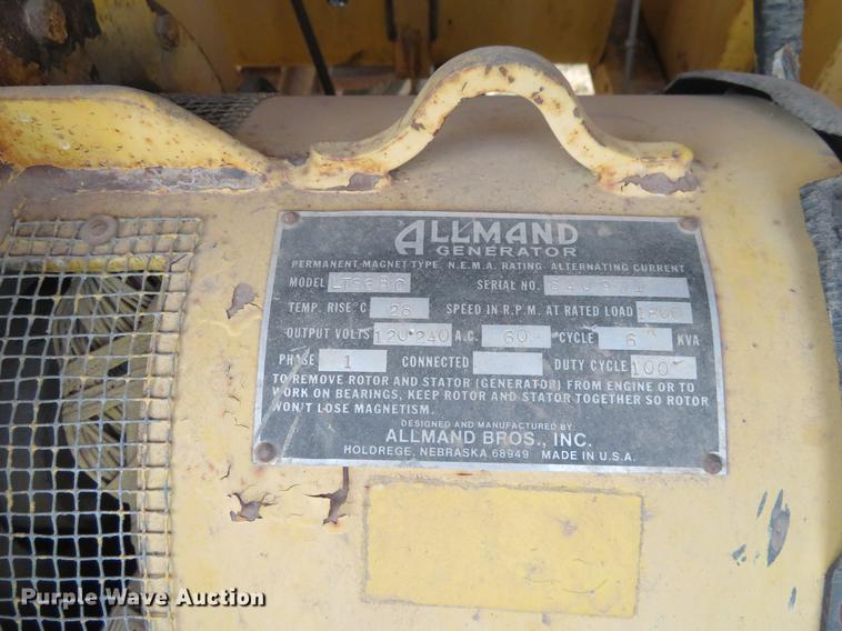 image for item DE6542 Allmand Maxi-Lite III LT56BC generator