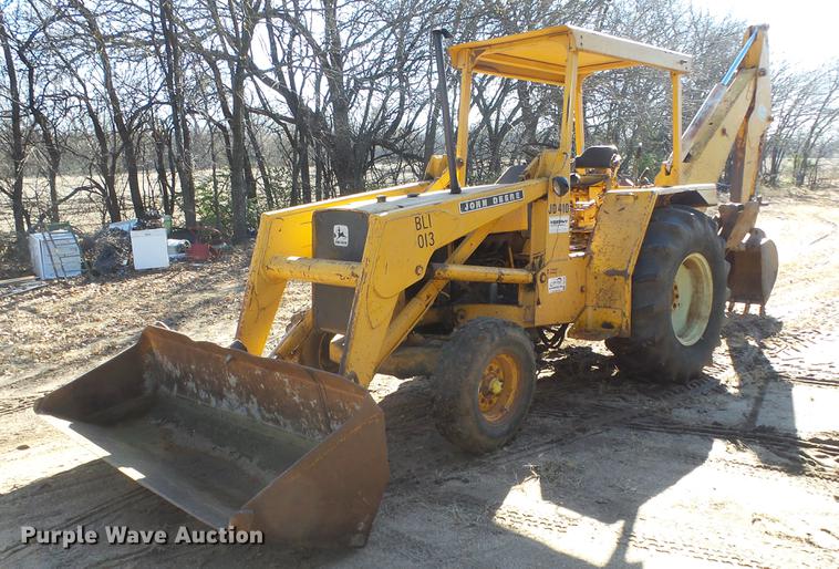 image for item DG2784 John Deere JD410 backhoe