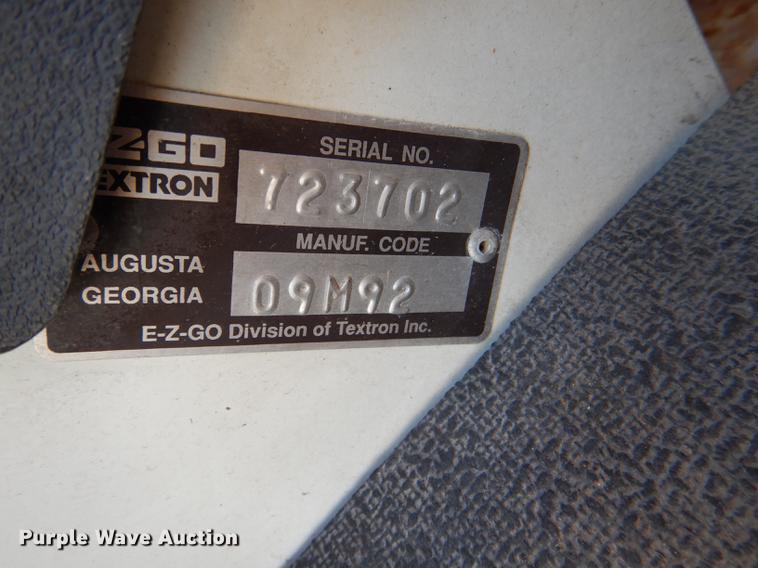image for item EA9003 1992 Ez-go Medalist golf cart