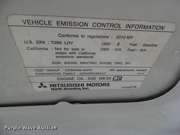 image for item EM9000 2012 Mitsubishi Eclipse GS Sport