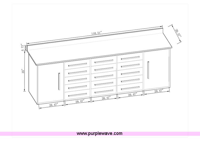 image for item G1379 Steel work bench