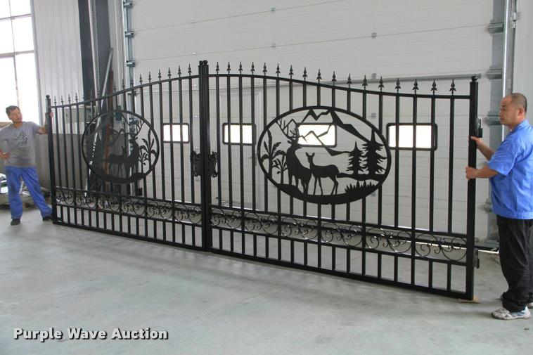 image for item G1380 Wrought iron driveway entrance gate