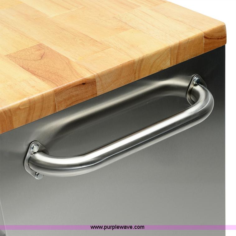 image for item G1383 15 drawer stainless steel tool bench