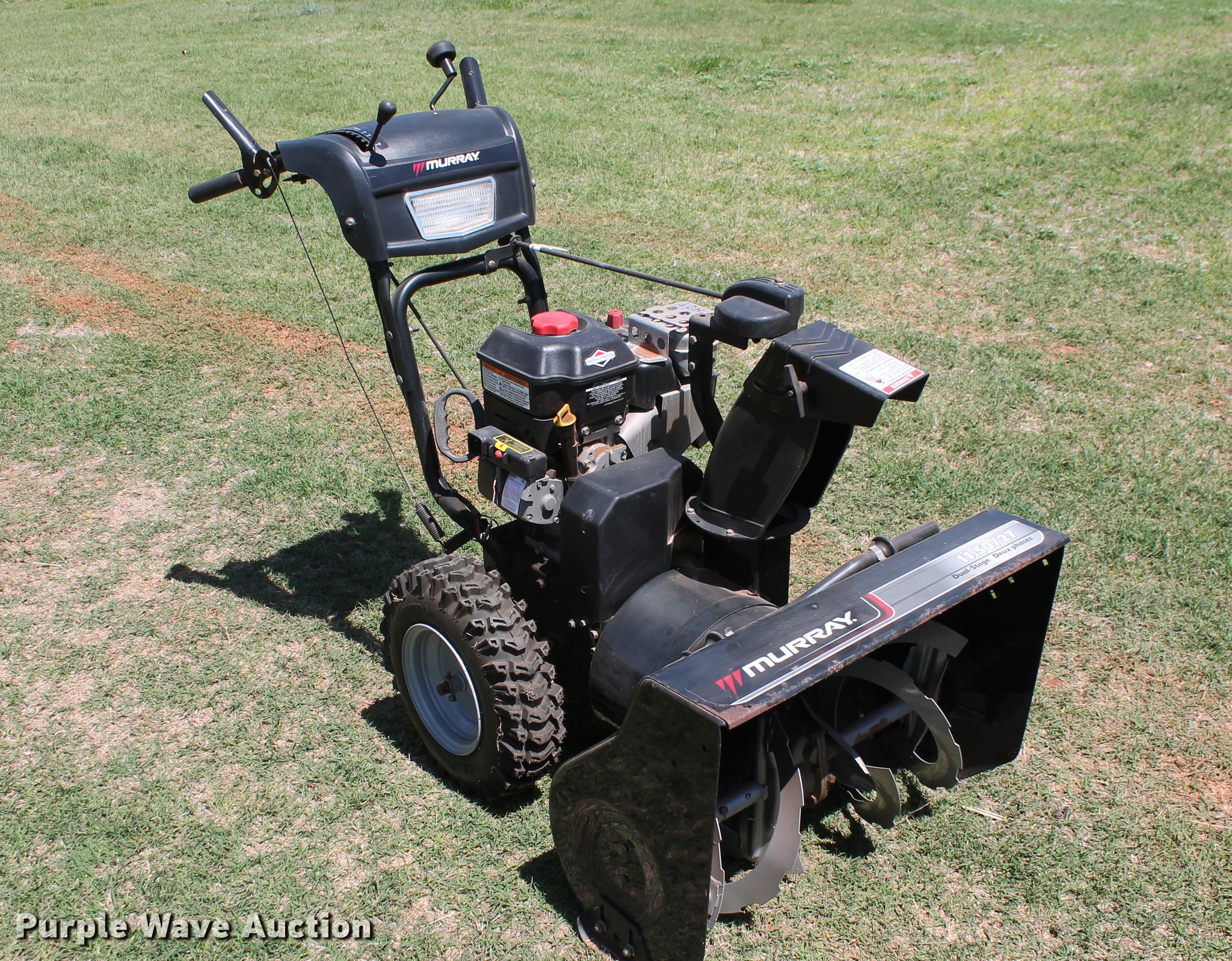Murray 11.50/27 snow blower in Piedmont, OK Item DZ9897 sold Purple