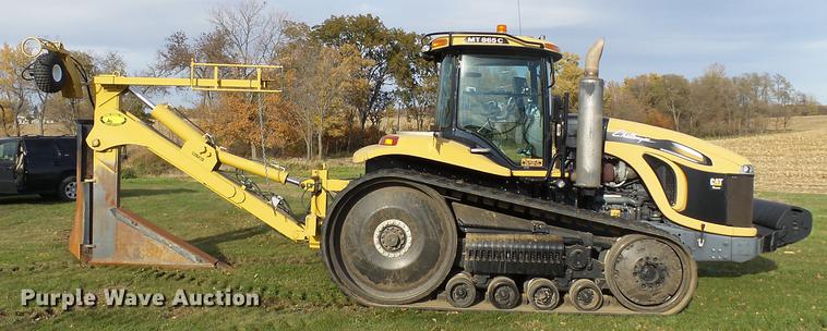 image for item DA3588 2009 Challenger MT865C tractor with tile plow