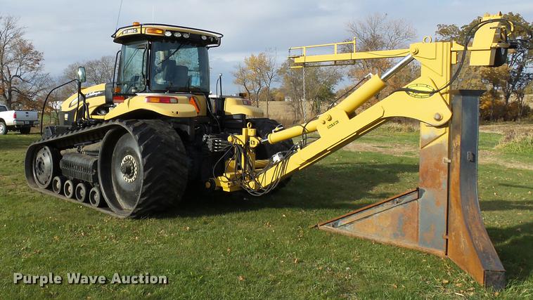 image for item DA3588 2009 Challenger MT865C tractor with tile plow