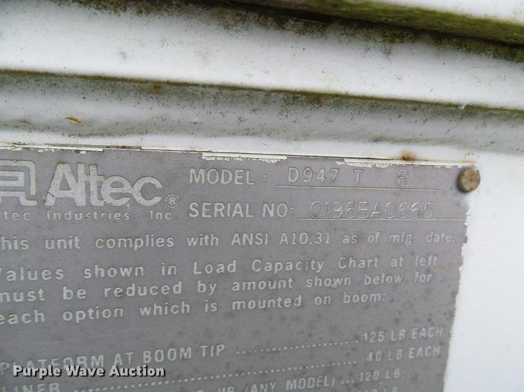 image for item DB2056 1996 International 4700 bucket truck