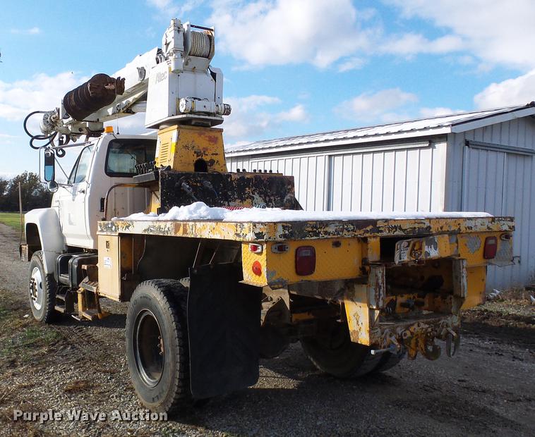 image for item DB2062 1989 Ford F800 digger derrick truck