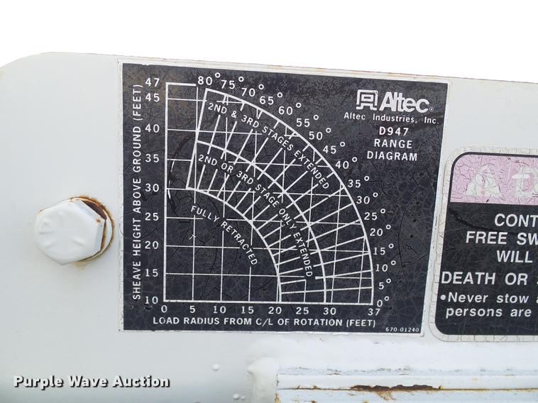 image for item DB2066 1997 International 4700 digger derrick truck