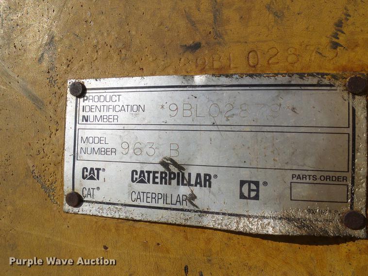 image for item DB2081 1998 Caterpillar 963B track loader