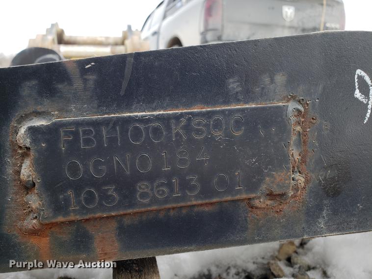 image for item DB9482 Wheel loader flat back integrated tool carrier hook