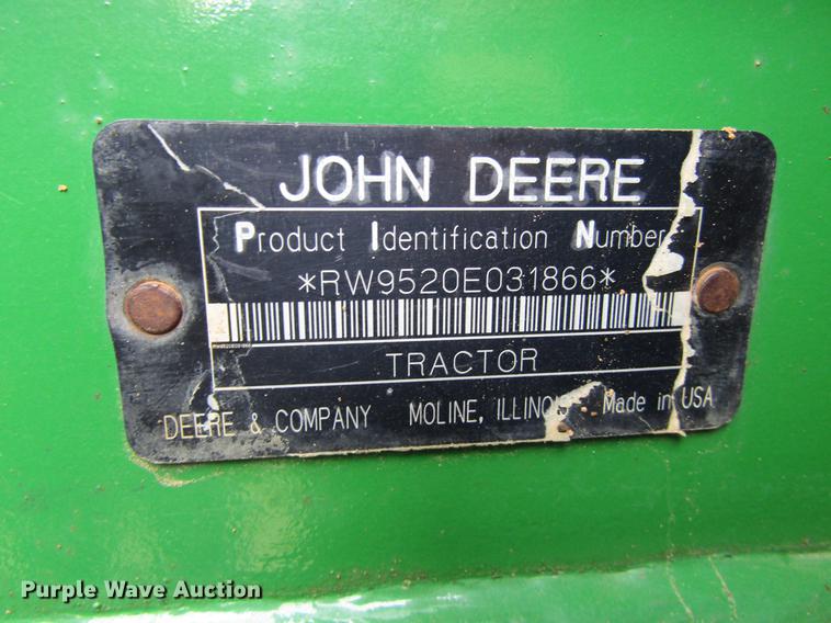 image for item DC0078 2005 John Deere 9520 4WD tractor