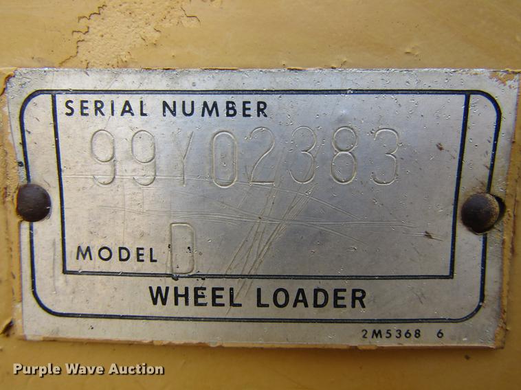 image for item DC0079 1983 Caterpillar 966D wheel loader