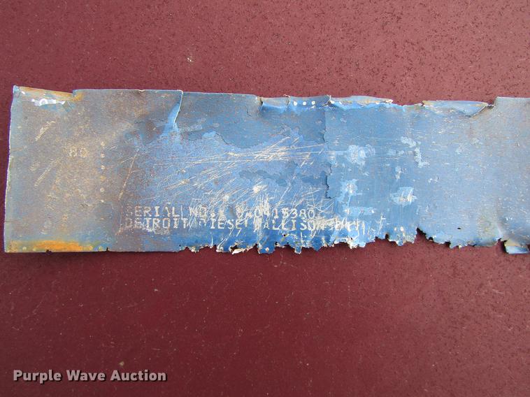 image for item DC0121 Detroit Diesel six cylinder diesel engine