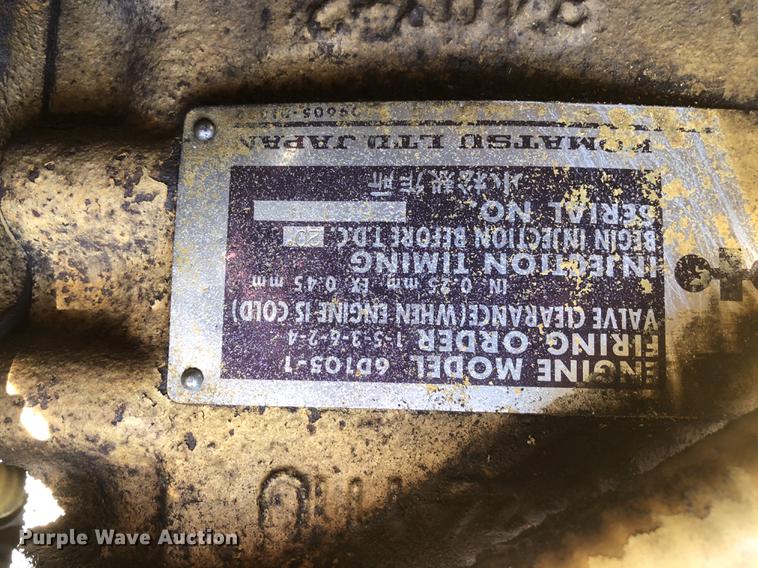 image for item DC0158 1985 Komatsu D41A-3 dozer