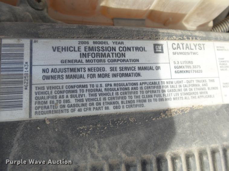 image for item DD2436 2006 Chevrolet Silverado 1500 Ext. Cab pickup truck