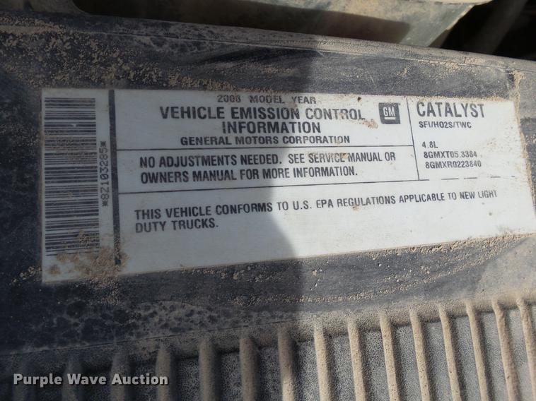 image for item DD2438 2008 Chevrolet Silverado 1500 pickup truck