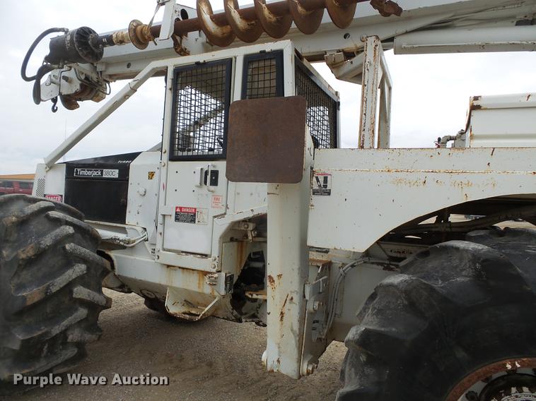 image for item DD2451 1992 Timberjack 380C skidder with digger derrick